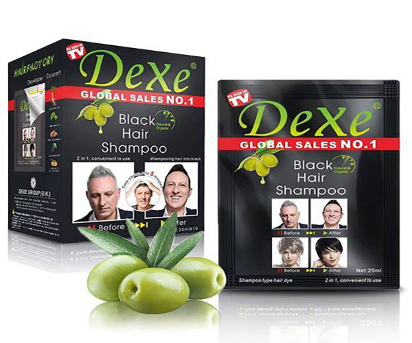 Dexe Black Hair Shampoo Instant Hair Dye